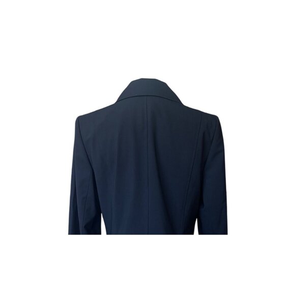 Lafayette 148 Womens Blazer 8 Knit Virgin Wool Fitted Office Minimalist Preppy - Picture 5 of 9
